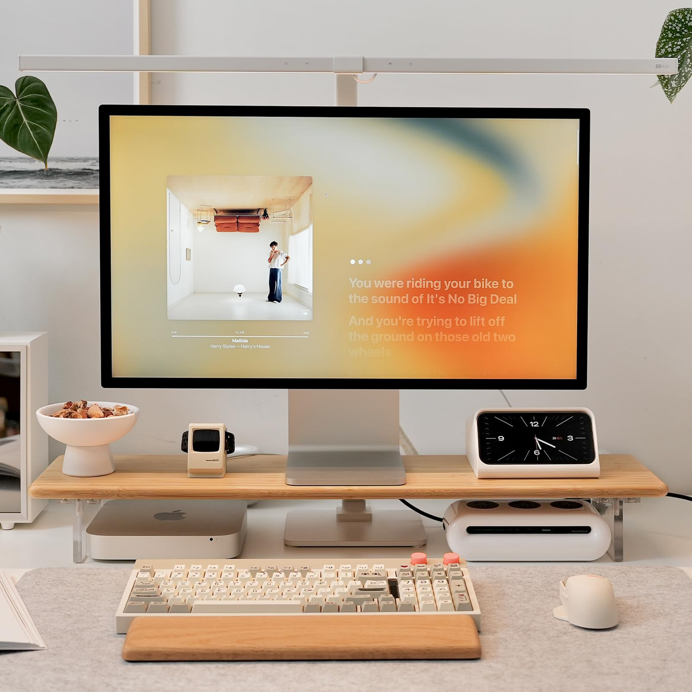 Garrett Cybernova Desk Bamboo Monitor Riser 30"