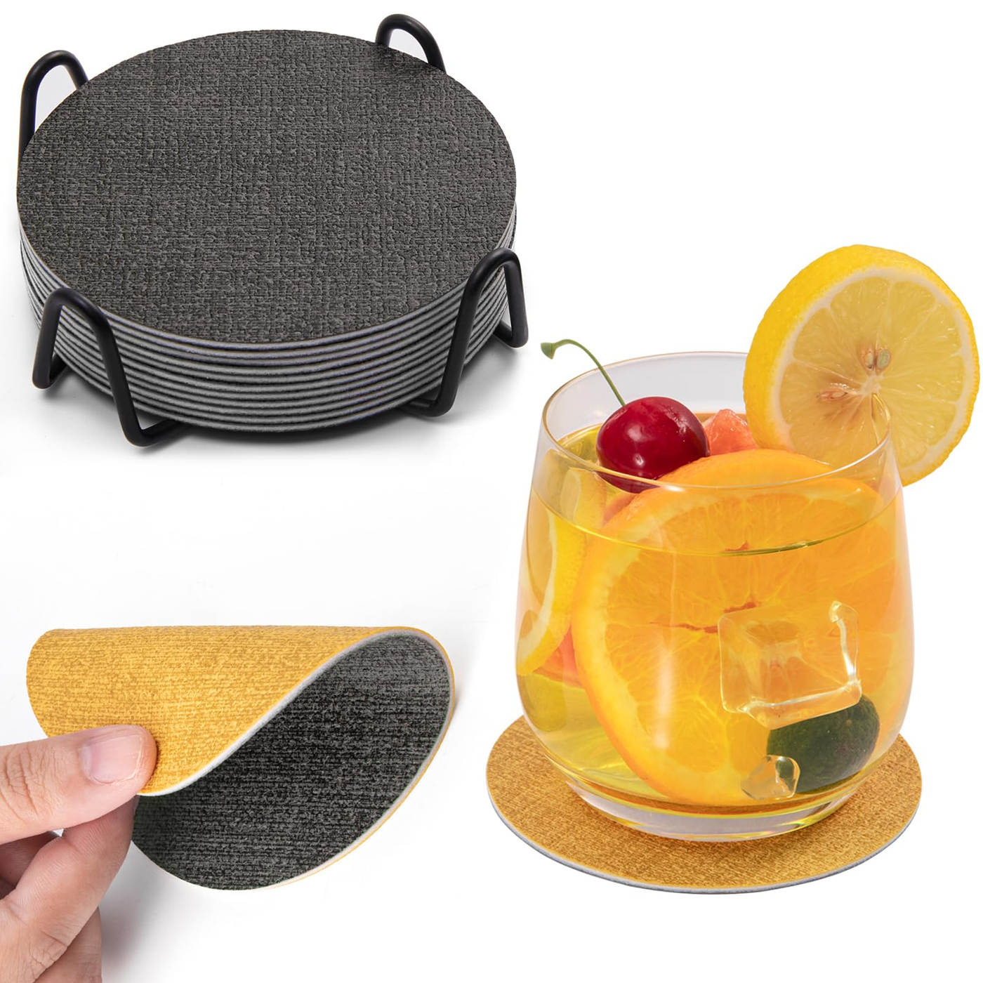 Garrett Cybernova Desk Leather Coaster Set 12-pc