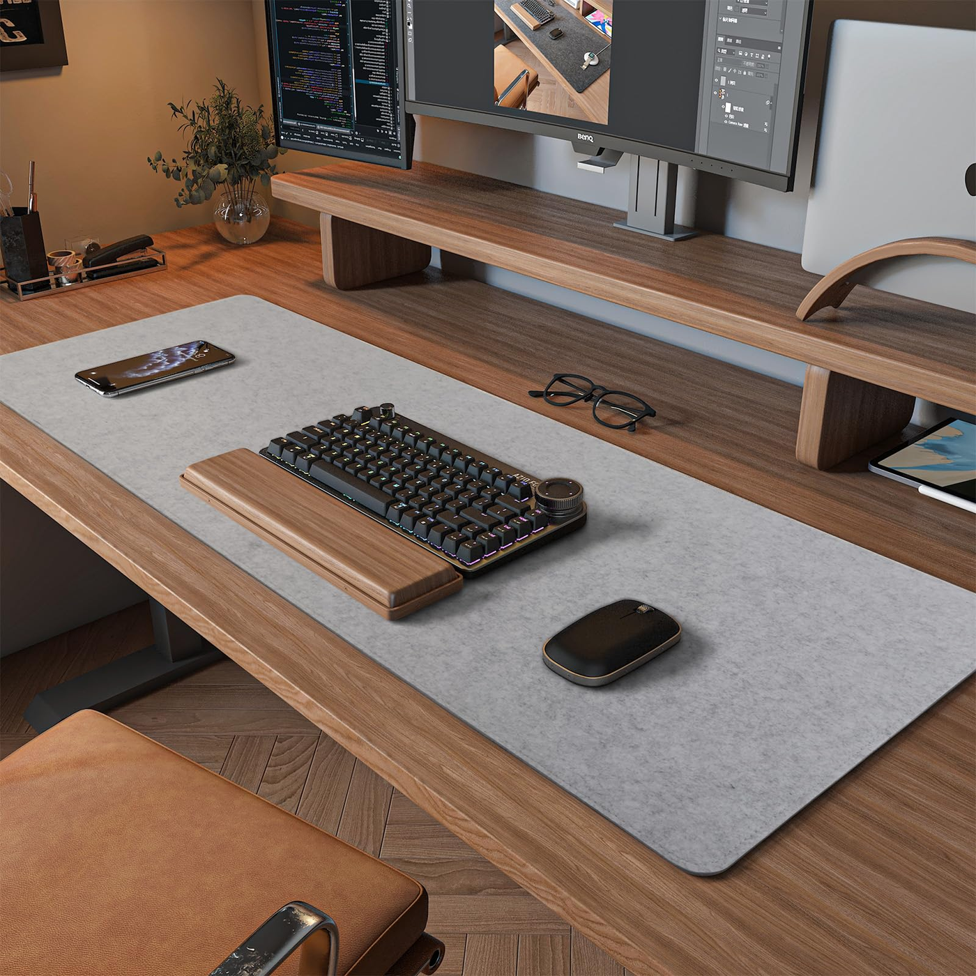 Garrett Cybernova Desk Felt Desk Pad Round 12"